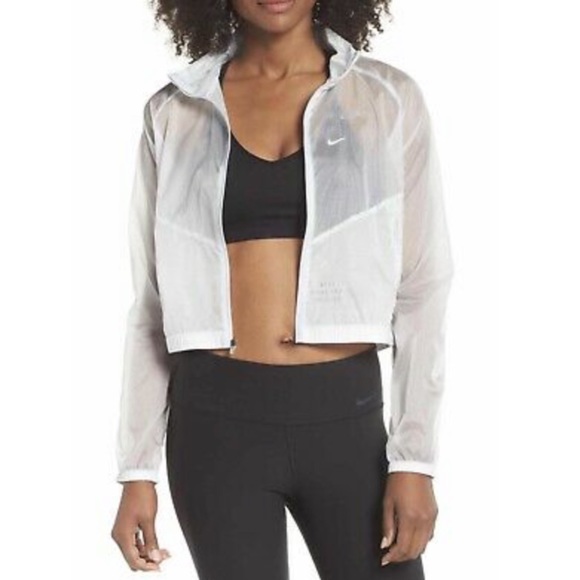 transparent crop jacket